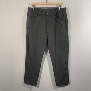 Lululemon Men Green ABC Slim Fit Pants Size 36 #LM5AQHS Athleisure Golf Casual
